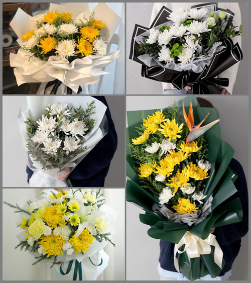 山西晋中左权县寒王乡睛岚村白事花束代送